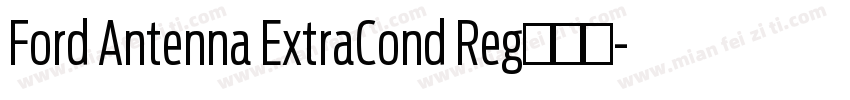 Ford Antenna ExtraCond Reg的斜体字体转换
